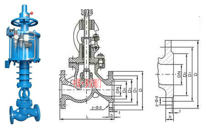 氣動高溫截止閥結(jié)構圖