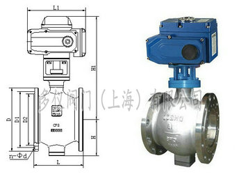 電動偏心半球閥結構圖